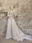 Jasmine Haute Couture Wedding Dress Size 10 Beaded Satin Cathedral Train Gown