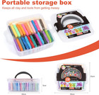 Ciaraq 28-color Polymer Clay Oven Bake Modeling Kit   5 Sculpting Tools  Storage