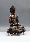 Silver Copper Amitabha Buddha Statue 8 h