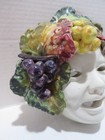 Vtg Antica Siena Ceramic porcelain Wall Sculpture 4 Seasons Summer Mask 8 5 
