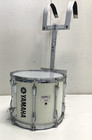 Yamaha 13    Powerlite Marching Band Snare Drum White With Harness