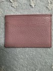 Tiffany   Co  Pink Business Card  Credit Card Leather Holder  Never Used
