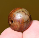 Ancient Carnelian Agate Tribal Stone Round Bead Excavated Mali  African Trade
