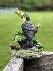 Vintage Westland Toucan Shelf Sitter Perched Tropical Bird Marked Resin Stone