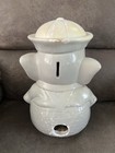 Vintage Chalkware Elephant Bank With Sailor Hat 1940-1950
