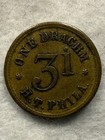 Vintage Apothecary Weight  One Drachm 3 I - H t  Philadephia