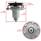 116-3344 Deck Spindle Assembly With Pulley For Exmark Lazer Z E Lze20 600 651