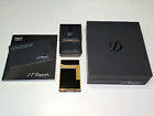St Dupont Ligne Line 2 Black Gold Tribute Lighter Dual Flame W box   Case New