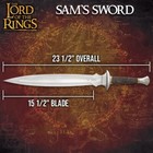 Lord Of The Rings Replica Sword   Officially Licensed   Display Plaque   23 1 2 