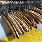 Vtg Usa Wood Clothing Hangers Ads Dry Cleaner Laundry 1940s-60s One Per Purchase