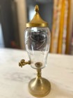 French Vintage Crystal Absinthe Fountain With Etched Detail