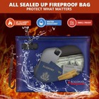 Fireproof Document Bag  14 5 X 11 5 Inch   6400    Fireproof Money Bag With Zip   