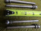 4 - Vintage Cannon Ball Top Finial Door Hinge Pins 3 3 4  By 3 1 8   X 17 64  