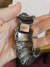 Beautiful Rare Antique Silver Tone Victorian Escutcheon Keyhole Collar Necklace