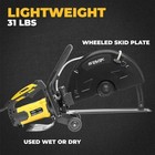 Stark Usa 16  3200w Electric Cut Off Floor Saw Wet dry Cutter Guide Roller Wheel