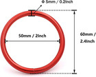 2   Metal O-ring Buckle Connector Round Loops Non Welded For Bags Webbing Purse