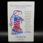 American Flag Beaded Amulet Purse Kit - Vtg 2001 Necklace Fringe Amy Loh Kupser