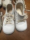 Vtg Lot Of 4 White Leather Baby Toddler Shoes Stride Rite jj buster Brown
