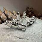 Claddagh Cuff Links Men s Sterling Silver Irish Ireland Shamrock Groom Gift 925