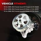 Power Steering Pump With Pulley For 2008 2009-2012 Honda Accord 2 4l L4 21-5495