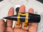 Alto Saxophone Mouthpiece Set With Gold Metal Ligature  Sax Parts Included