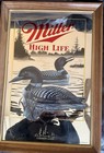 Miller High Life Loon Mirror 1992 Wildlife Series Framed Beer Sign Vintage