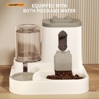 2-in-1 Cat Food And Water Dispenser Automatic Pet Feeder Bowl Set