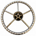 Vintage 5-spoke Boat Steering Wheel Polished Stainless Steel 15 
