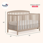 Odelle 5-in-1 Convertible Crib  Converts From Baby Crib To Toddler Bed  Day Bed 