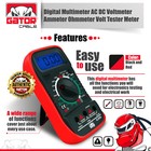 Digital Multimeter Ac Dc Voltmeter Ammeter Ohmmeter Volt Tester Meter 9v Power