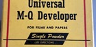 Vintage Kodak Eastman Mq Developer 8packets For Film   Papers  1 Sealed 1 Open