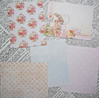 Card Making Kit  my Shabby Valentine  Paper   Embellishments To Make 5 Cards