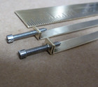 Nice Pair Antique French Clock Brass Door-bezel Straps   Screws    s 