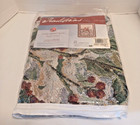 Vtg Mohawk Home Traditions Tapestry Throw Blanket Cardinals Winter 50x60 Usa Nos
