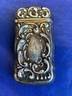 Antique Sterling Silver Match Safe W  Striker 16 04g Engraved