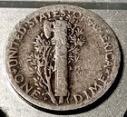 1928-d     Mercury Dime     Silver   Nice Circ   free Shpg 