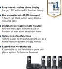 Panasonic Expandable Cordless Phone System Answering Machine 5 Handsets Black