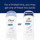 Dove Invisible Solid Antiperspirant Deodorant Stick 2 Count Original 2 6 Oz 
