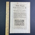 British Navy Court Martial At Sea Act Original Antique C1745 Legal Document