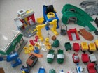 Fisher Price Geo Trax  Train Large Lot-station Controller Tracks Cars Signs Misc