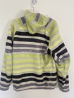 Burton Wind Stopper Snowboard Hoodie Mens Large Striped Full Zip Jacket
