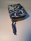 Vera Bradley Travel Pill Organizer Box Blue Green And White Floral 7 Day