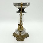 Antique 1900s 6  Vapo Cresolene Kerosene Vaporizer Oil Lamp Medical Ornate Brass