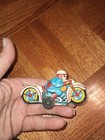 Vintage Tin Metal Motorcycle Friction Toy Japan 