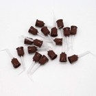 50 Pcs Core Build Up Tips With Intra-oral Tip Brown T-mix Mixing Impression Tips