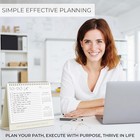 Aesthetic Desk Calendar 2025-2026 - Runs From January 2025 Until June Beige