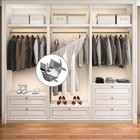 Stainless Steel U Shaped Socket Brackets Pole Support Closet Rod Flange Holder