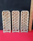 3  Vintage Antique Gas Fireplace Ceramic Inserts