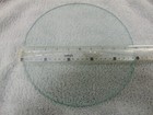 9 875   diameter  X 0 1875   thick  Clear Round Glass Disc 9 7 8 X 3 16