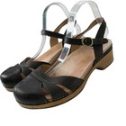 Dansko Betsey Closed Toe Clog Sandals Shoes Black Size Eu 40 Us 9 5-10 Comfort